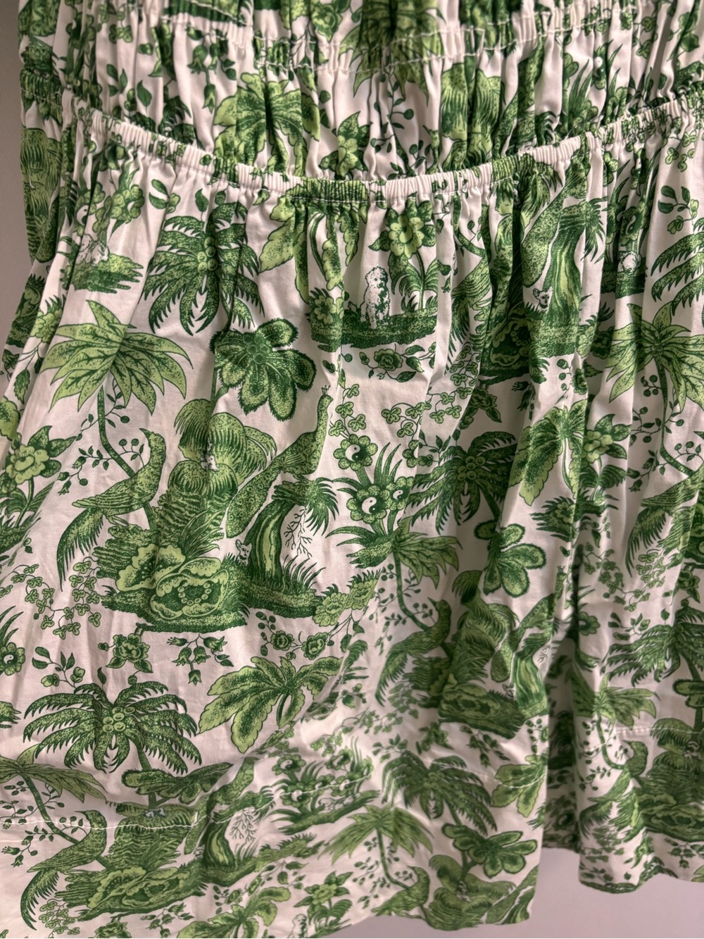 Staud mini Faye dress in green toile - Picture 3 of 3